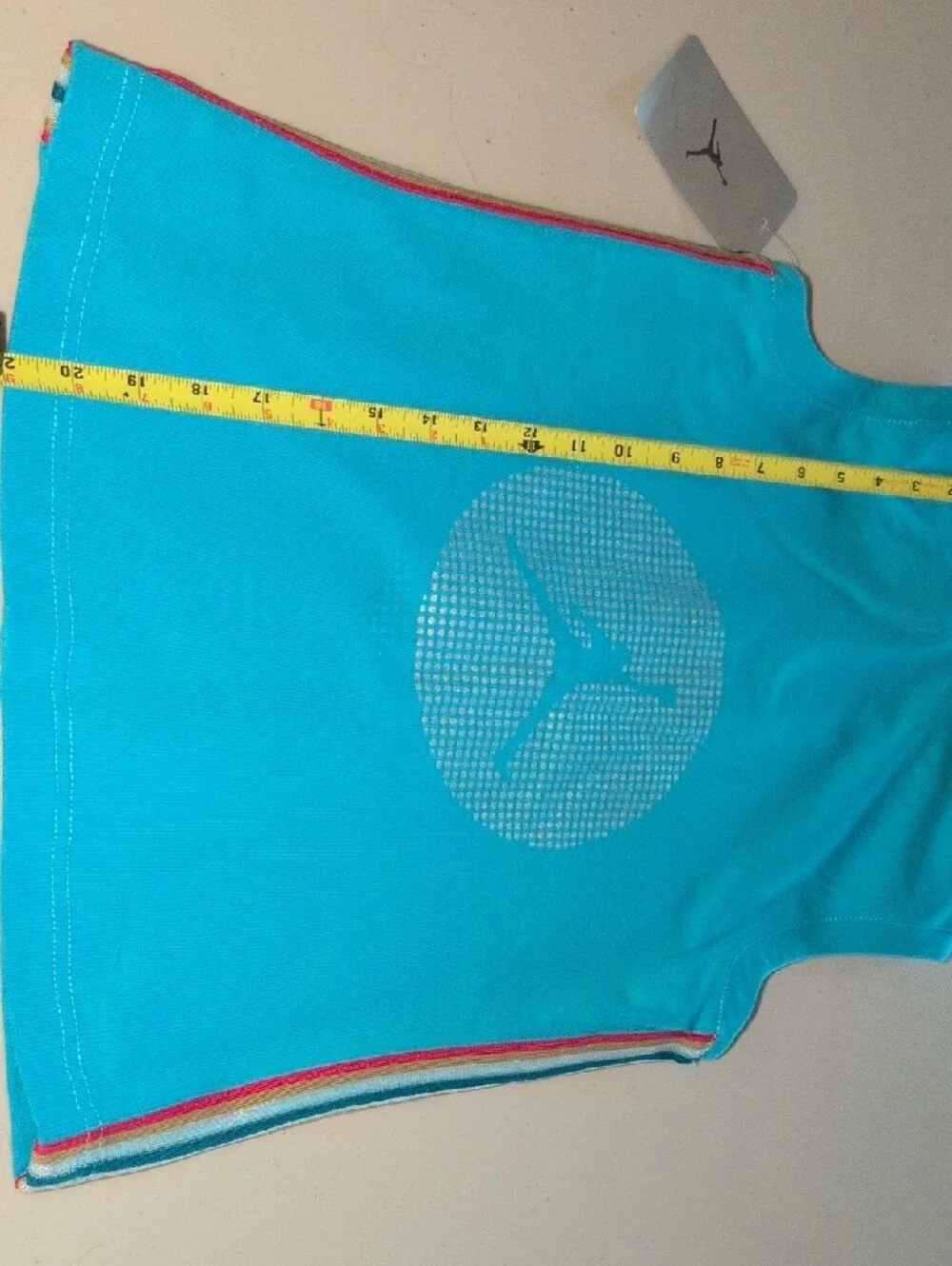 Jordan Girls Turquise Sleeveless Zip-Up Hoodie Size Large (12-14) NWT